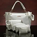 Signature Style Handbag- White