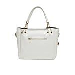 Signature Style Handbag- White