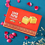 Sneh Yellow Rakhi Set With Soan Papdi & Ferrero Rocher