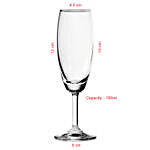 For Love Personalised Champagne Glass Set
