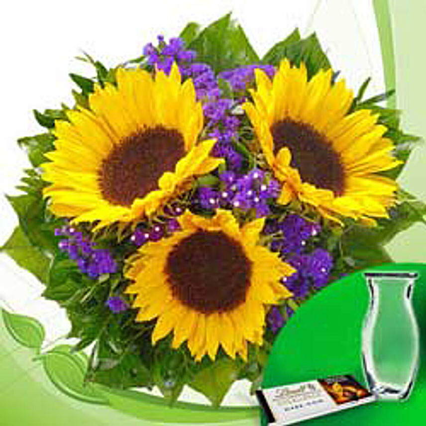 Flower Bouquet Van Gogh with vase