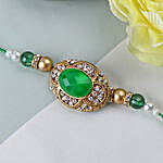 Green Emerald Stone Rakhi GER