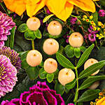 Scintillating Mixed Flowers With Free Vase & Chocolates