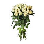 Peaceful White Roses Bunch