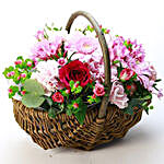 Basket Of Beautiful Flowers