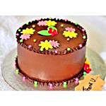 Floral Sprinkles Chocolate Cake