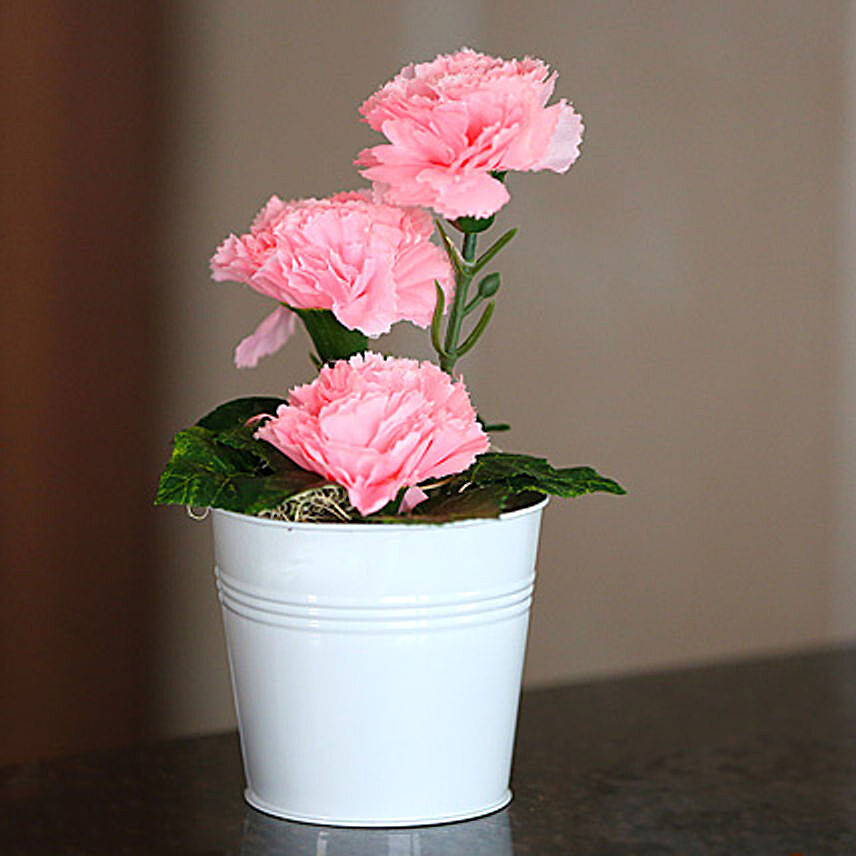 Blooming Carnations Artificial Plant