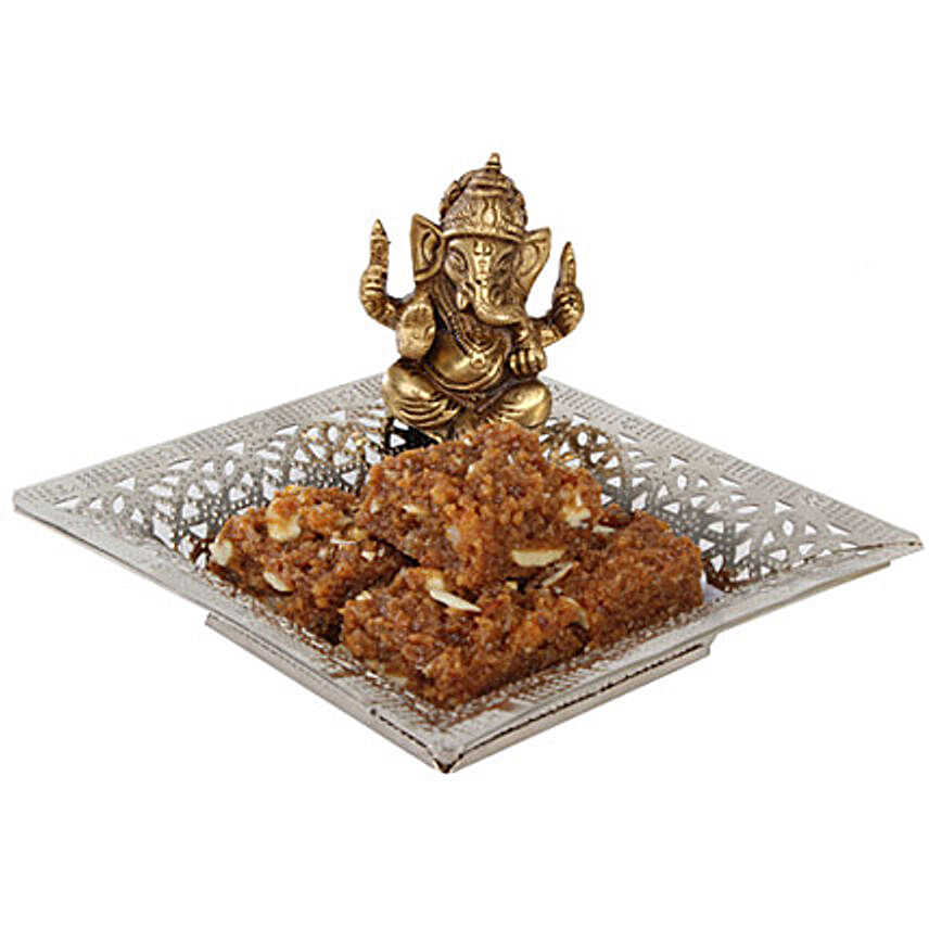 Doda Burfi and Ganesha Idol Combo