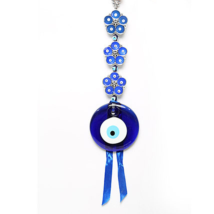 Flower Evil Eye Key Chain