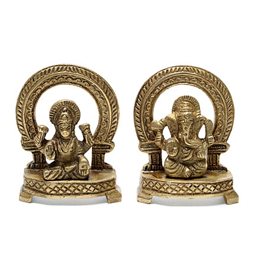 Lakshi Ganesha Brass Idol