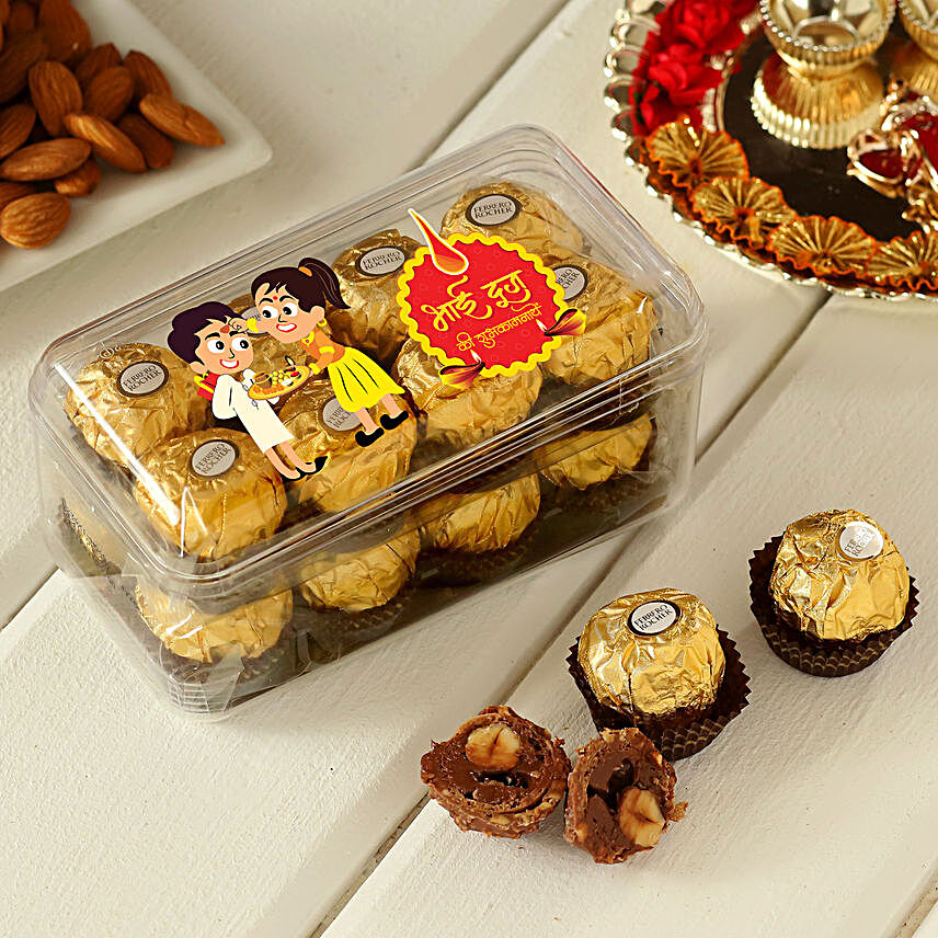 Cute Bhai Dooj Ferrero Rocher Box