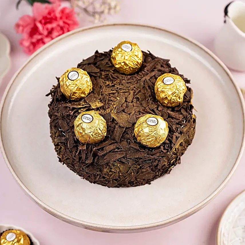 Delectable Rocher Truffle Cake- 1 Kg Eggless