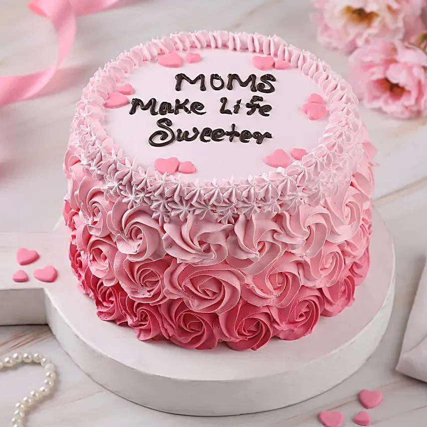 Sweet Like Mom Cream Cake- Eggless