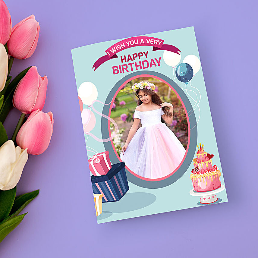 Personalised Birthday Card for Girls