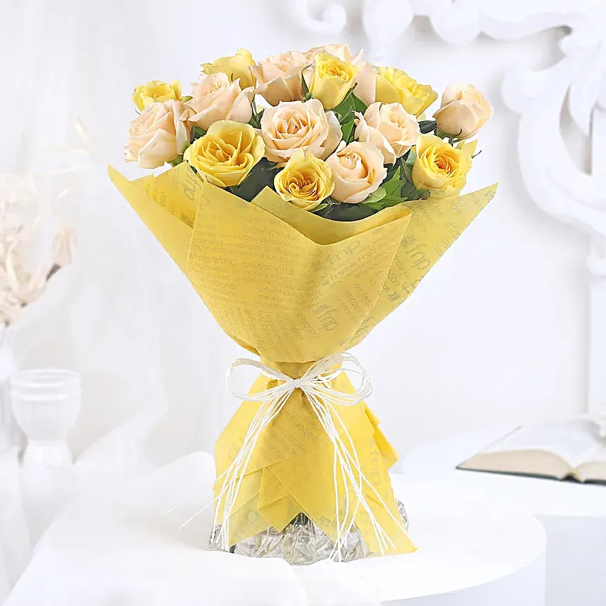 Bright Beauty Rose Standing Bouquet