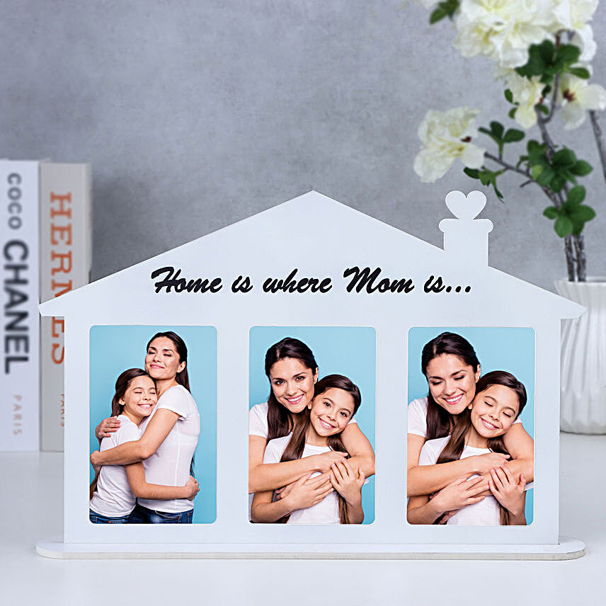 Personalised Home Shape Photo  Frame