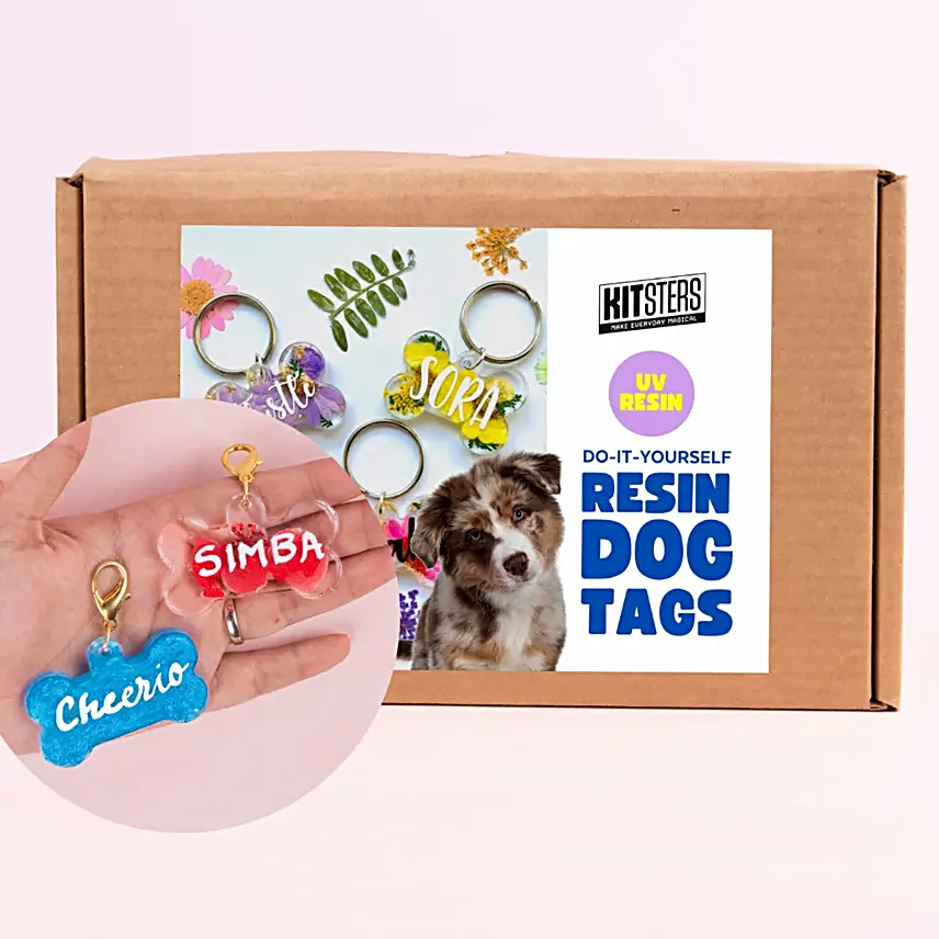 DIY Playful UV Resin Dog Tag Kit