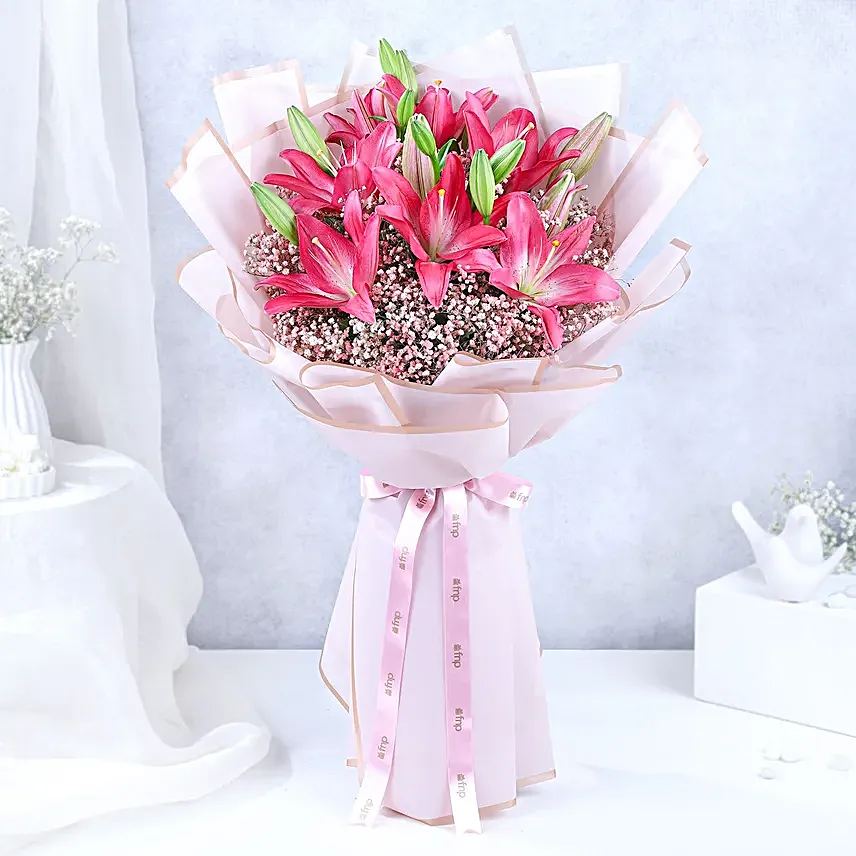 Pretty In Pink Elegant Floral Bouquet