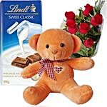 Teddy Love Chocolatey Rose Hamper