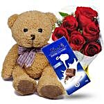 Valentine Love Teddy Chocolatey Gift Set