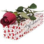 Youre The One Rose in Special Hearts Box