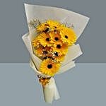 Vibrant Yellow Gerberas Bouquet