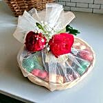 Sweet Wishes Chocolate & Roses Basket