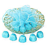Beautiful Blue Chocolates Basket