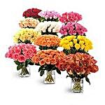 Entire Roses From Garden- 12 Vase Arrangements