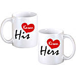 Personalised His & Hers Coffee Mugs
