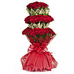 Premium 3 Layer Red Roses Bouquet