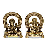 Lakshi Ganesha Brass Idol