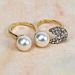 Pearl and Crystal Ring