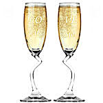 Salsa Champagne Flutes Duo Gift for Couples