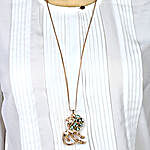 Golden peacock Gold plated Lion shaped pendent