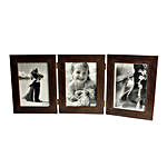 3 in 1 Personalised Brown Photo Frame
