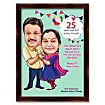25th Anniversary 2D Couple Caricature