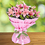 Exotic Pink Flowers Bouquet