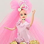 Pink Doll With Ferrero Rocher Chocolates
