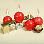 Chocolates With Ball Candles