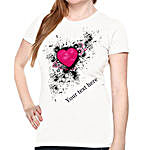 Personalize Your Heart T shirt For Her