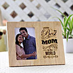 Personalised Best Mom In The World Photo Frame