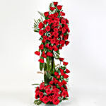 Long Live Love Red Roses Tall Arrangement