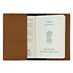 Personalised Tan Passport Cover & Wallet