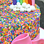 Rainbow Sprinkles Butterscotch Cake 1 Kg Eggless