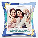Personalised Parents Love Cushion Hand Delivery