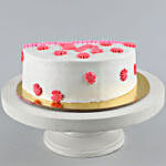 Cute Flowery Half Cake- 1 Kg