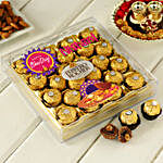 Blissful Bhai Dooj Personalised Ferrero Rocher Box