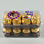 Cute Bhai Dooj Personalised Ferrero Rocher Box