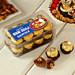 Sweet Bhai Dooj Personalised Ferrero Rocher Box